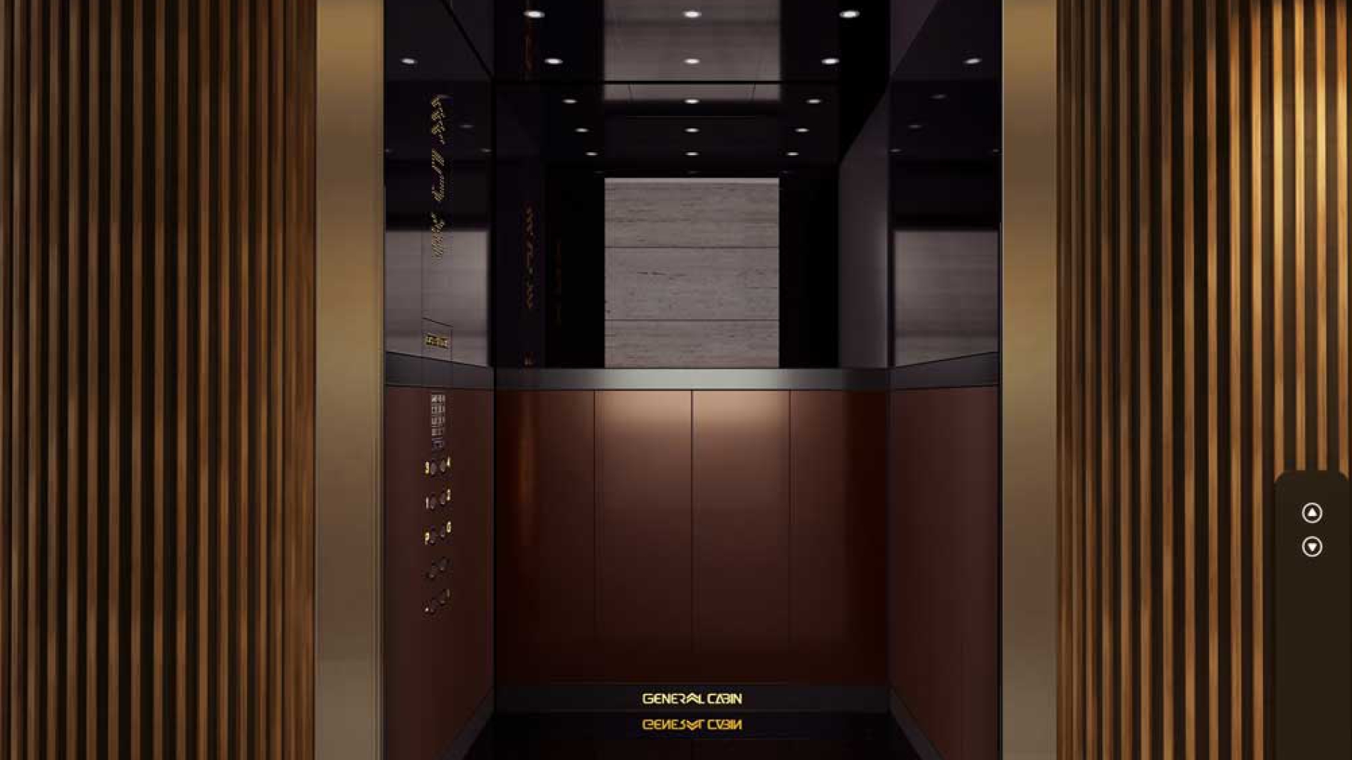 دکور کابین آسانسور​ مدل G52