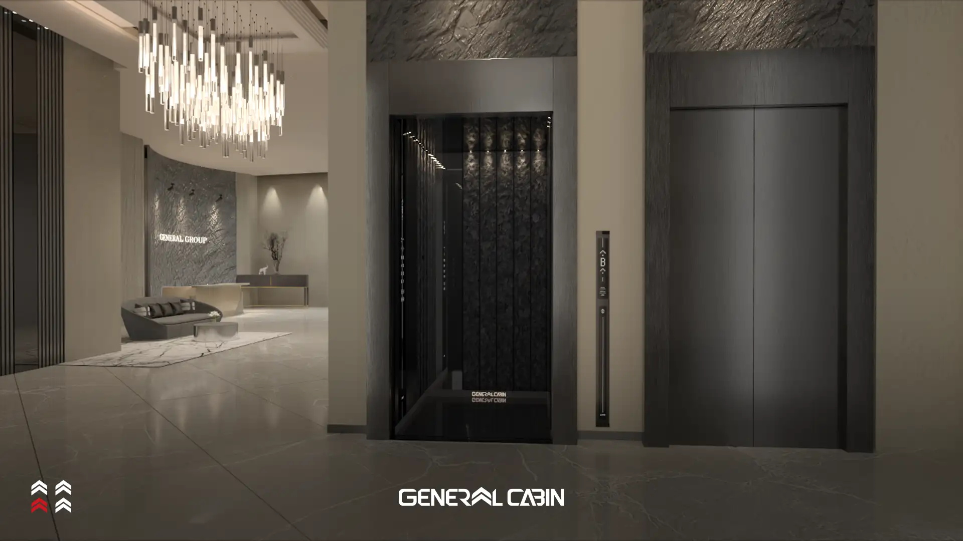 Luxtury-cabin-cabin-with-black-door درب آسانسور لاکچری جنرال کابین
