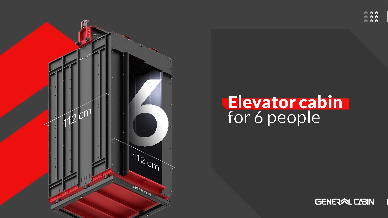 6 Person Capacity Elevator Cabin