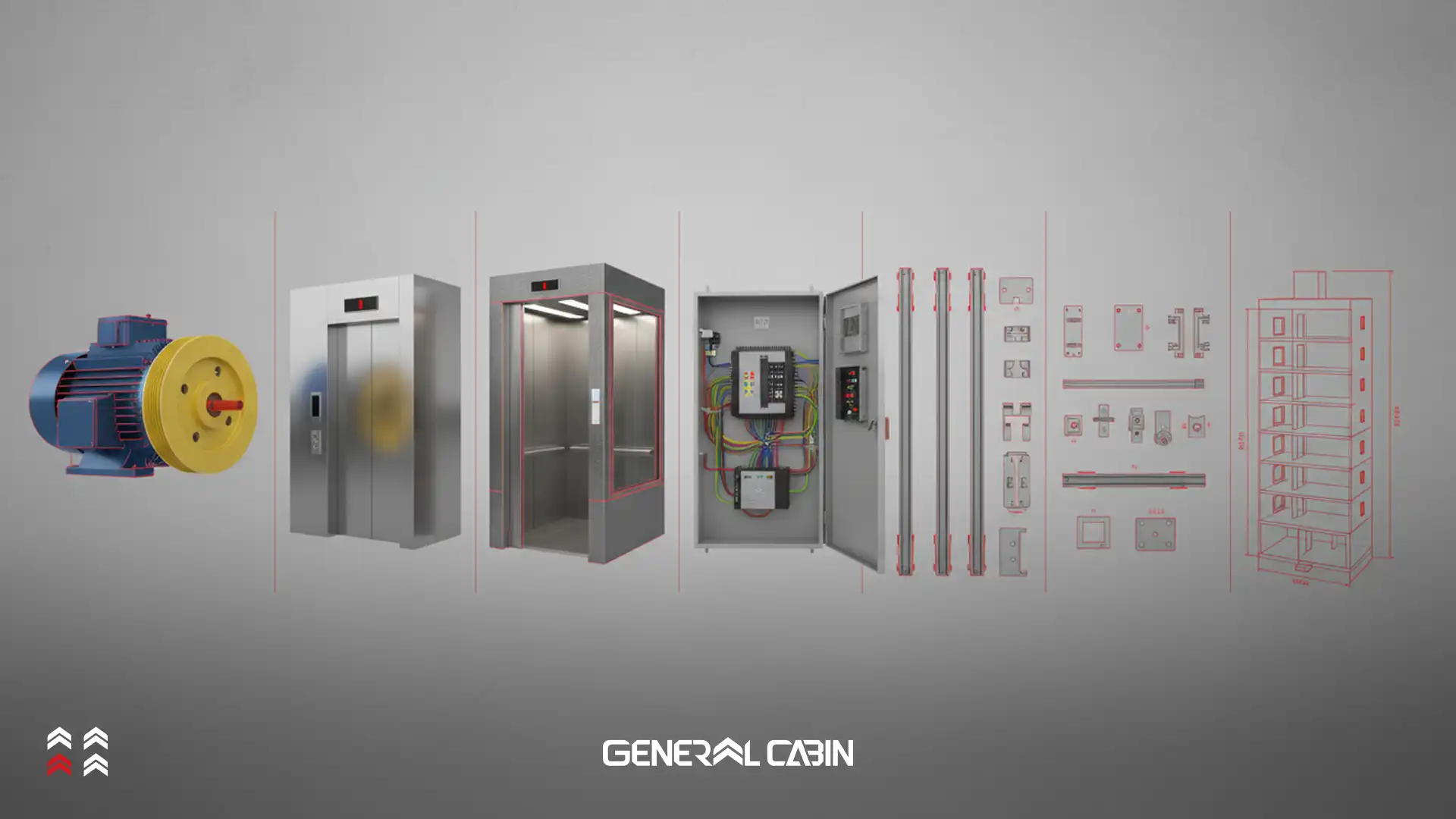 قیمت آسانسور ۸ نفره گیرلس