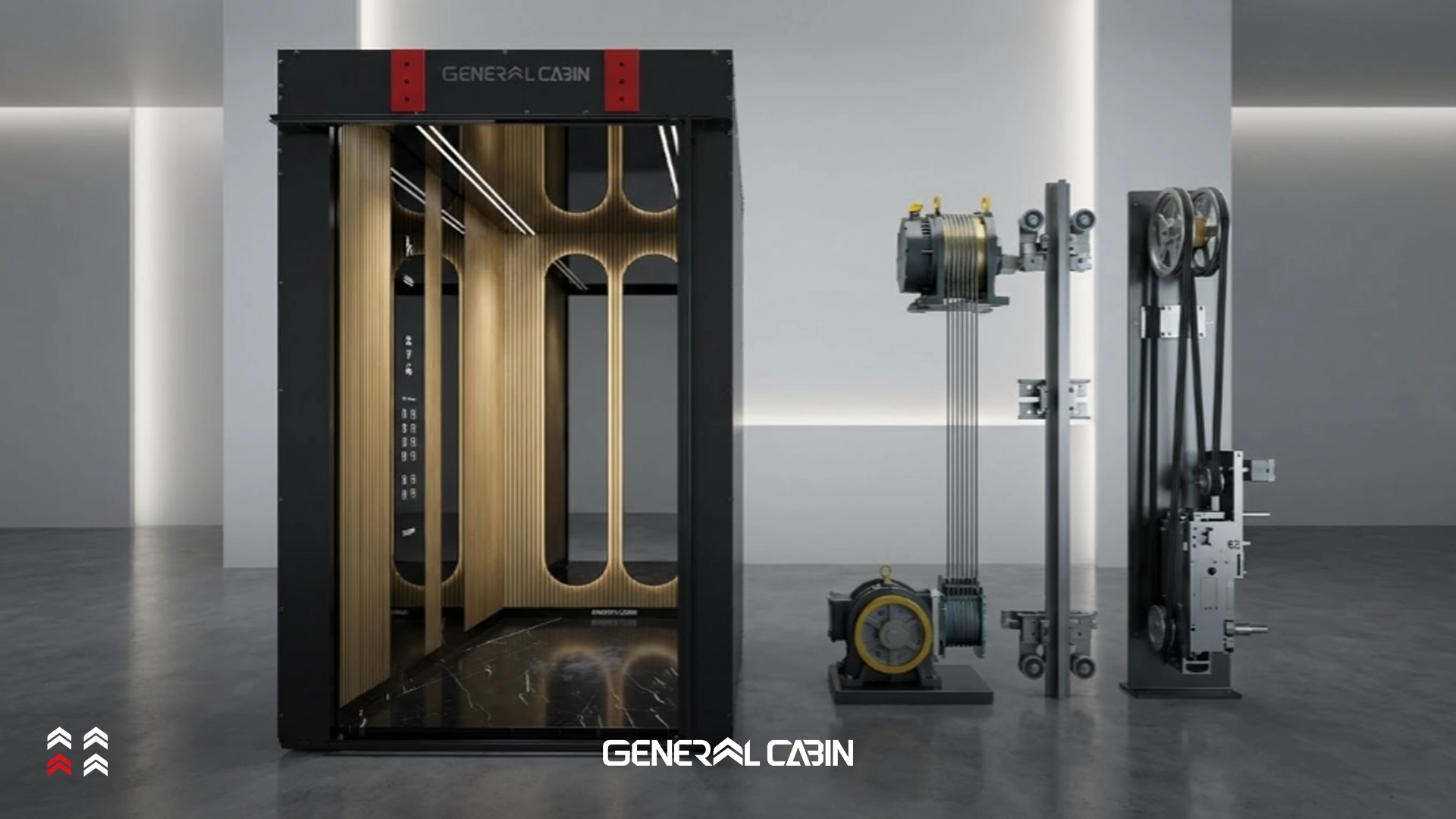 قیمت آسانسور 6 نفره گیرلس